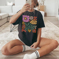 Boho Floral Comfort Tee Shirt Soft Aesthetic Flower Unisex , , , Long Sleeve Tee