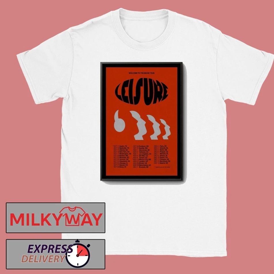 Poster Leisure Band Welcome To The Mood Tour 2025 shirt Unisex , , , Long Sleeve Tee