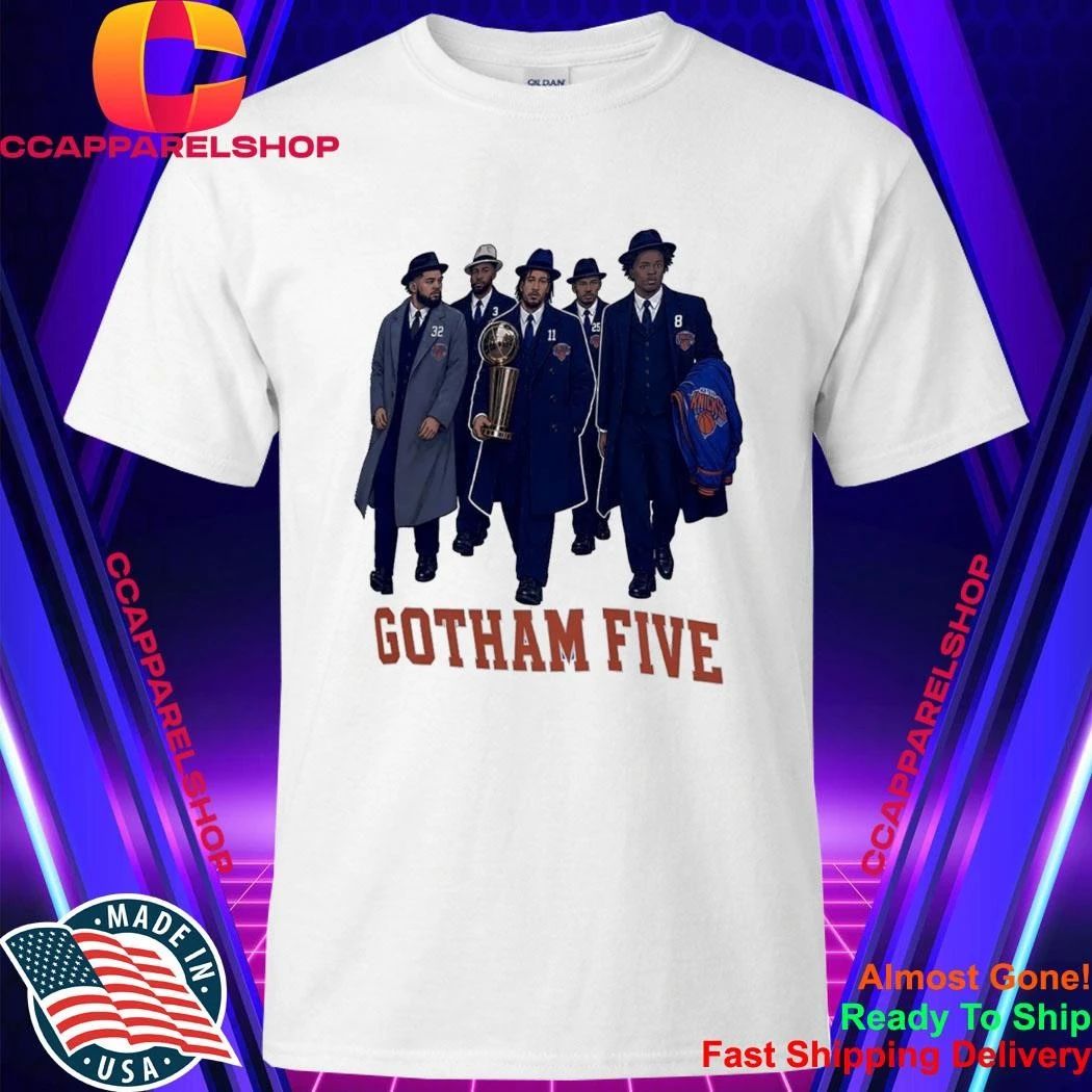 Gotham Five Knicks 2026 Nba Champions Lineup Shirt
