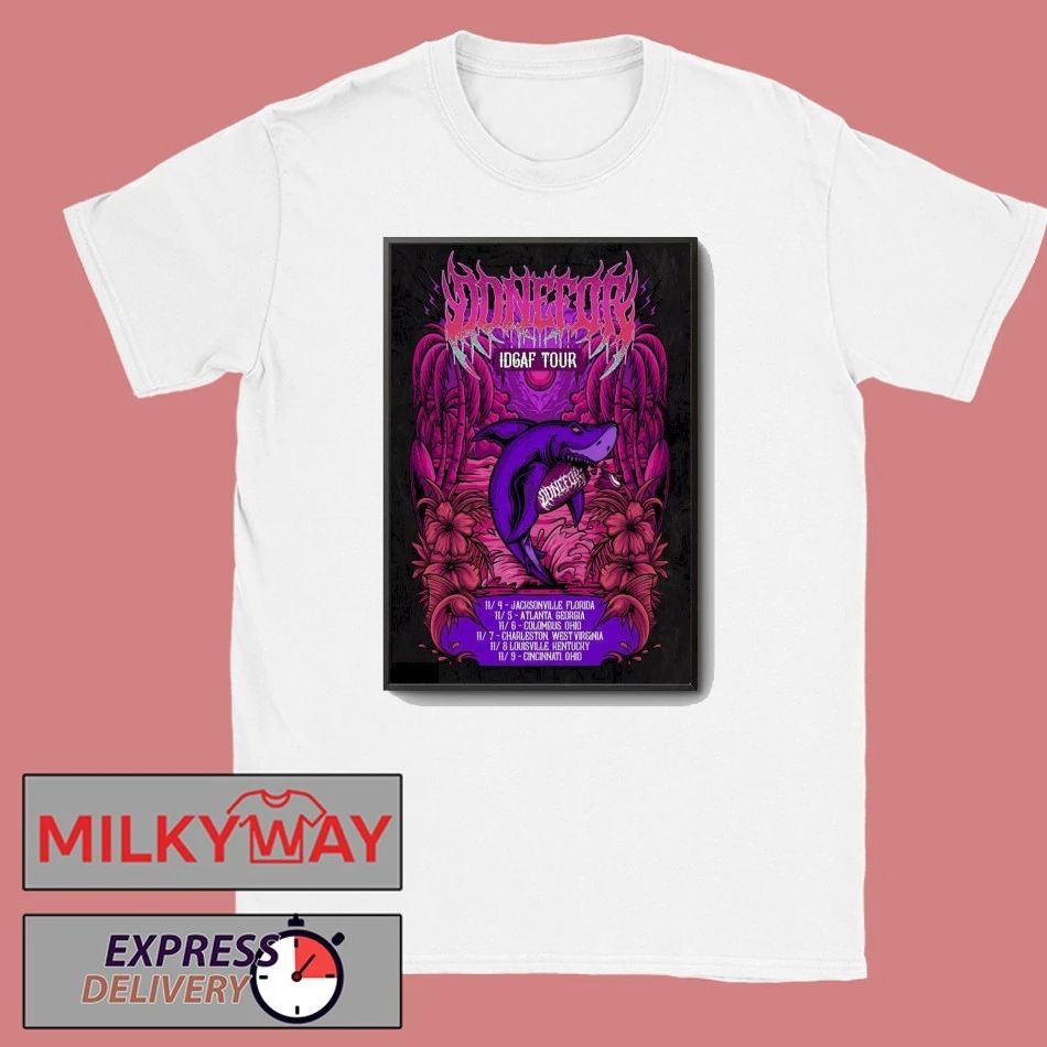 DONEFOR Idgaf Tour 2025 Poster shirt Unisex , , , Long Sleeve Tee