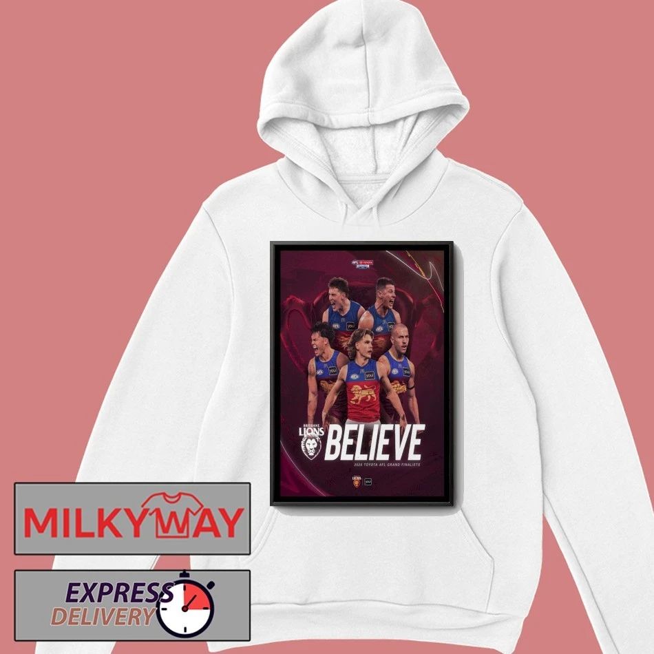 Brisbane Lions Toyota AFL 2025 Poster shirt Unisex , , , Long Sleeve Tee