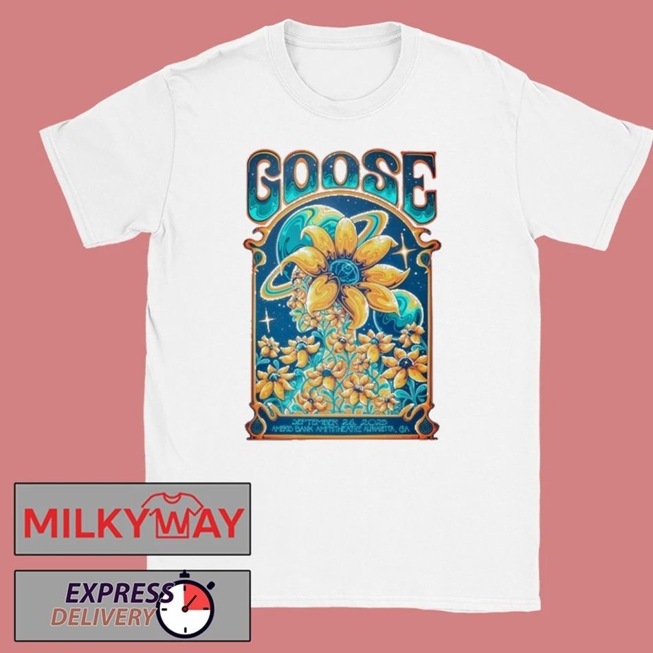 Goose Sep 26 2025 Ameris Bank Amphitheatre Shows shirt Unisex , , , Long Sleeve Tee