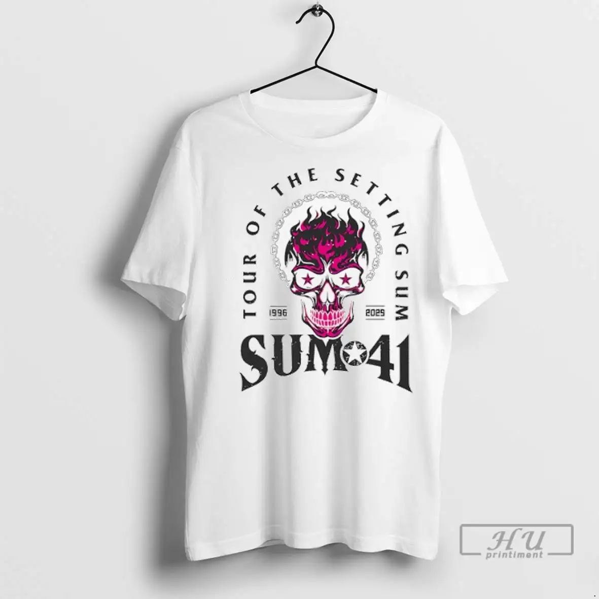 Officials Skull Sumo 41 Tour Of The Setting Sum 1996 2025 T Shirts Unisex , , , Long Sleeve Tee