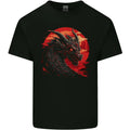 a Fantasy Dragon With a City Backdrop Mens Cotton Tee Top Unisex , , , Long Sleeve Tee