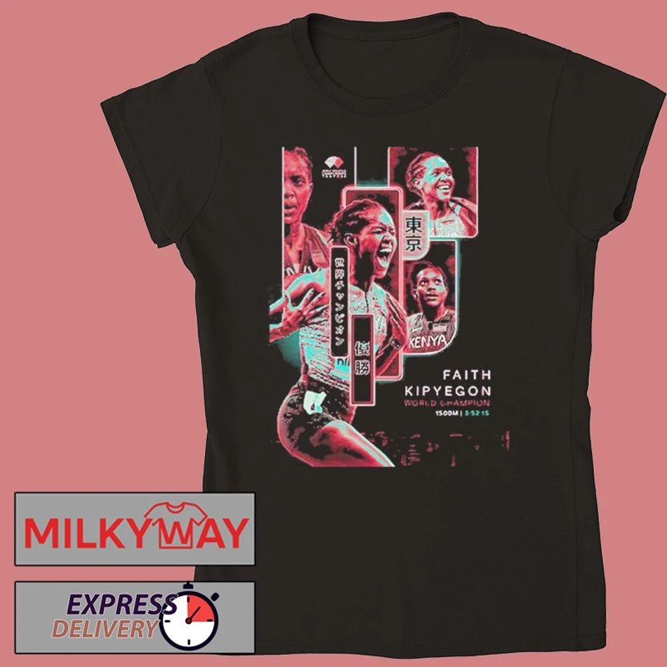Faith Kipyegon World Champion Title 1500m At World Athletics Championships Tokyo 2025 Shirt