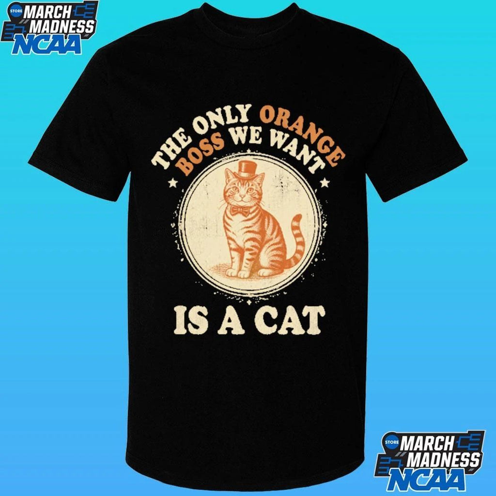 Jimmy Kimmel The Only Orange Boss We Want Is A Cat Shirt Unisex , , , Long Sleeve Tee