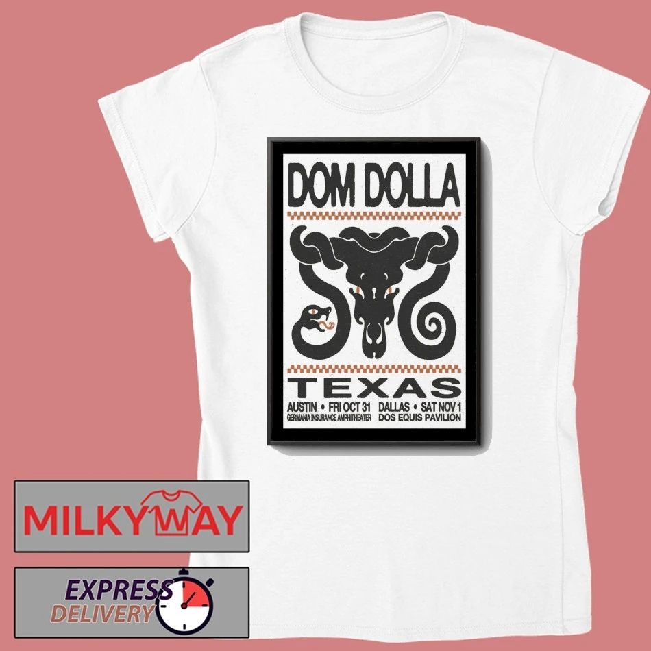 Dom Dolla Oct 31 2025 Austin, TX Poster shirt Unisex , , , Long Sleeve Tee
