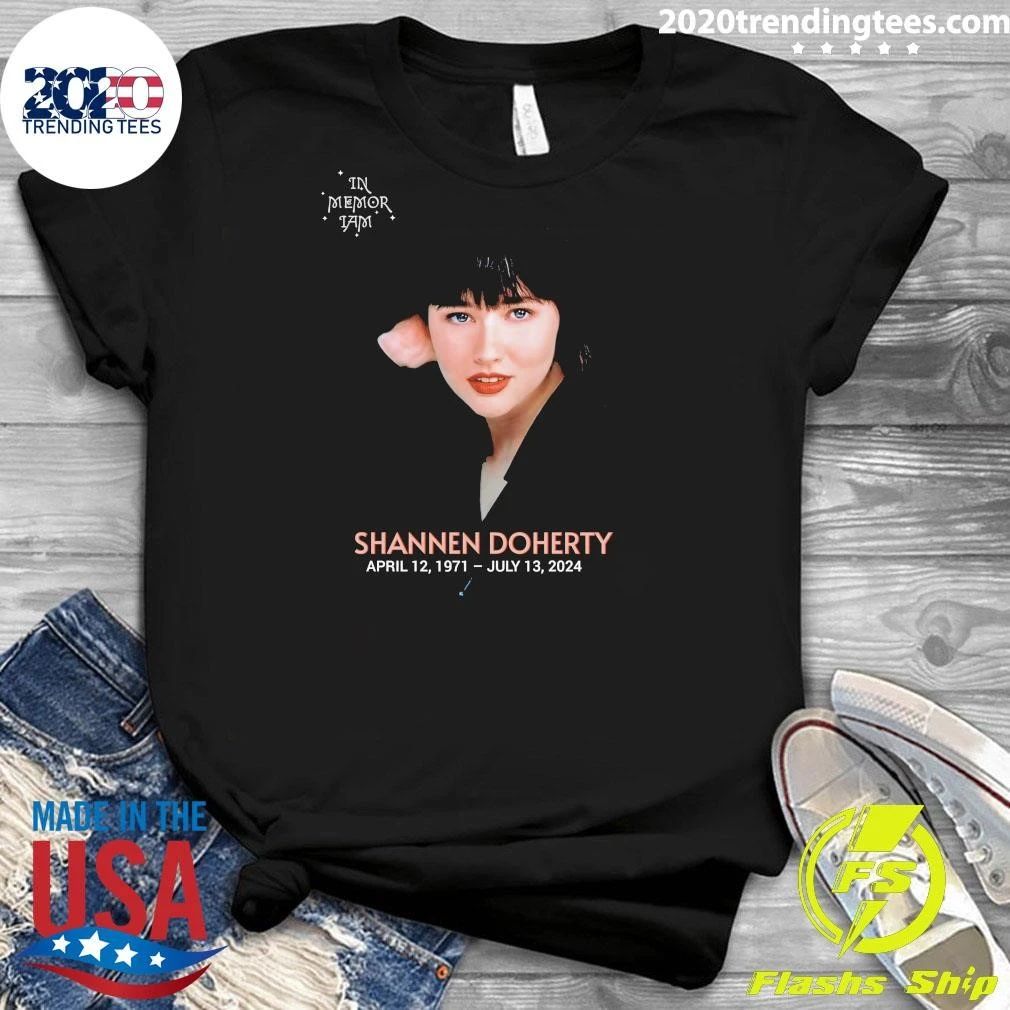 On This Day July 13, 2024 American Actress Shannen Maria Doherty Died From Cancer At Her Home In Malibu Shirt