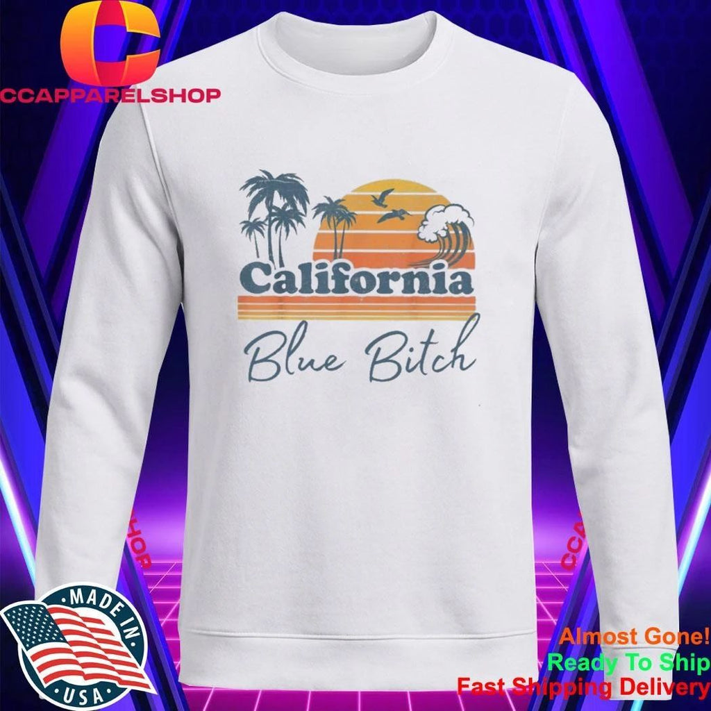 California Blue Beach Vintage Shirt