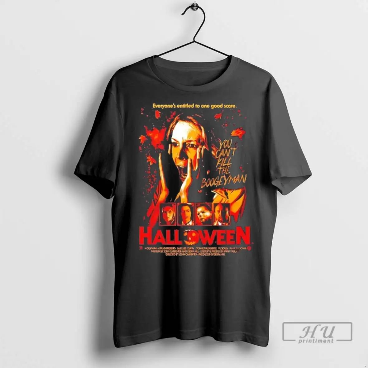 Officials You Cant Kill The Boogeyman Everyones Entitled To One Of Good Score Halloween Unisex , , , Long Sleeve Tee