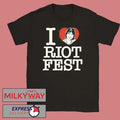 I Love Riot Fest 2025 shirt Unisex , , , Long Sleeve Tee
