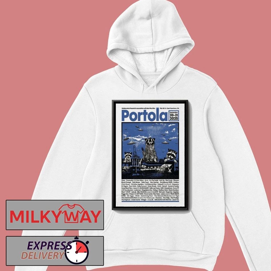 Portola Music Festival California Poster shirt Unisex , , , Long Sleeve Tee