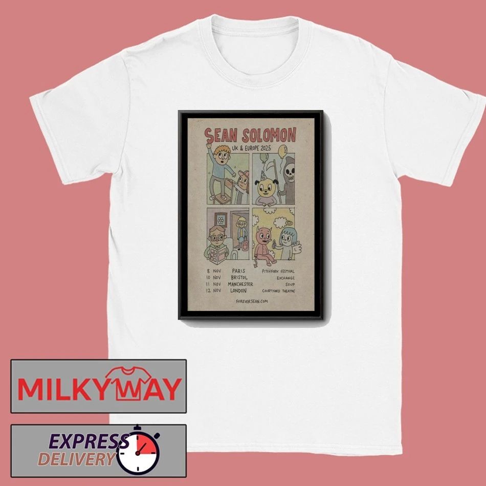 Sean Solomon UK + Europe 2025 Tour Poster shirt Unisex , , , Long Sleeve Tee