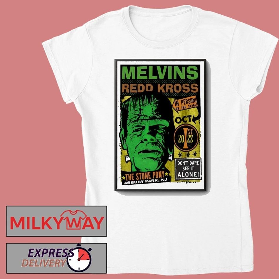 Melvins And Redd Kross Oct 1 2025 The Stone Pony in Asbury Park NJ Poster shirt Unisex , , , Long Sleeve Tee