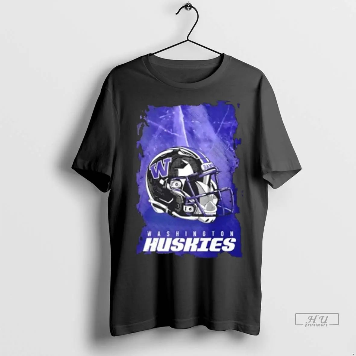 Trending Washington Huskies Football Helmet Graphic T Shirt Unisex , , , Long Sleeve Tee