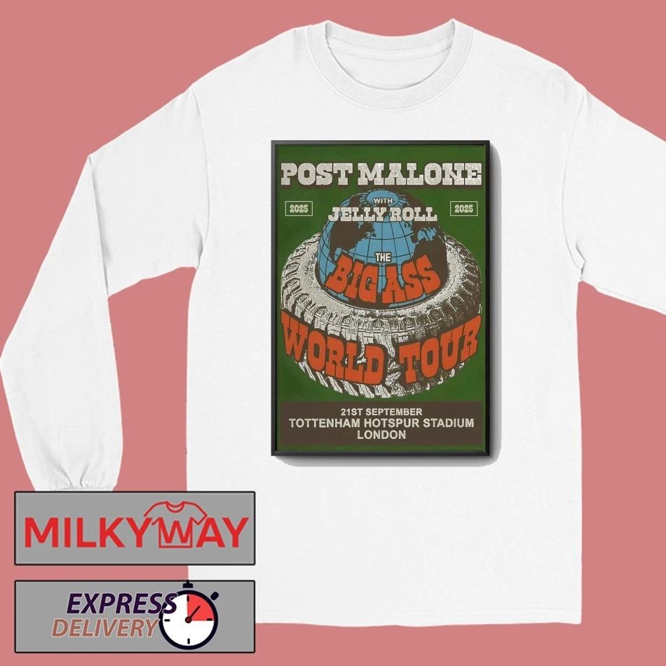 Malone Sep 21 2025 Tottenham Hotspur Stadium London Poster shirt Unisex , , , Long Sleeve Tee