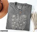 Wildflowers Boho Flower Comfort Tee Unisex , , , Long Sleeve Tee