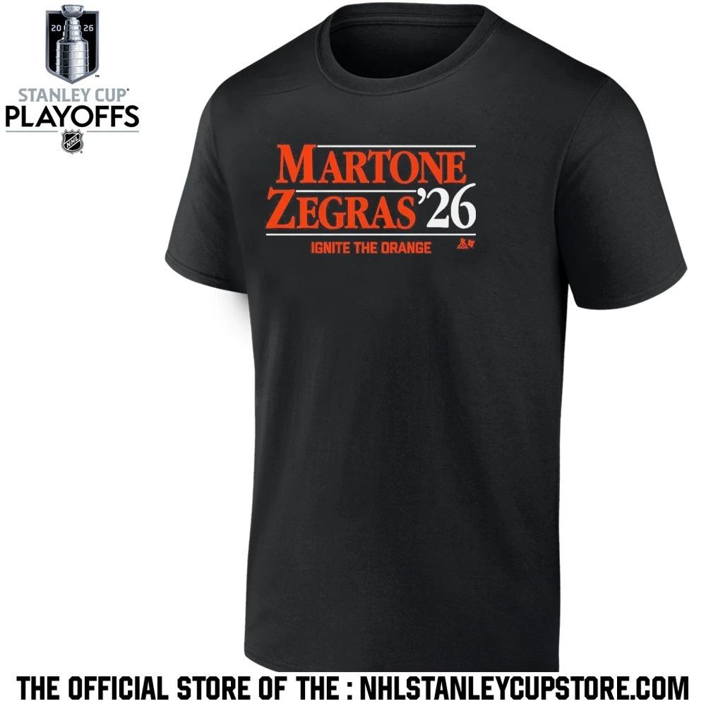 Martone-Zegras ’26 Ignite the orange shirt Unisex , , , Long Sleeve Tee