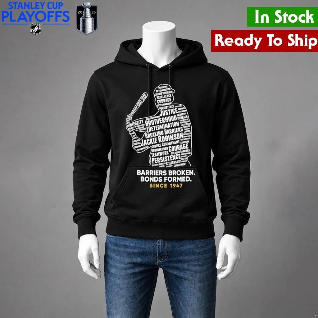 Jackie Robinson Day Barriers Broken Bonds Formed Since 1947 Shirt Unisex , , , Long Sleeve Tee