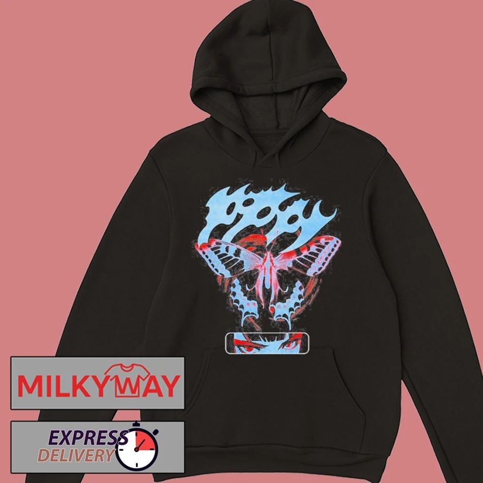 Poppy V.A.N Butterfly Shirt Unisex , , , Long Sleeve Tee