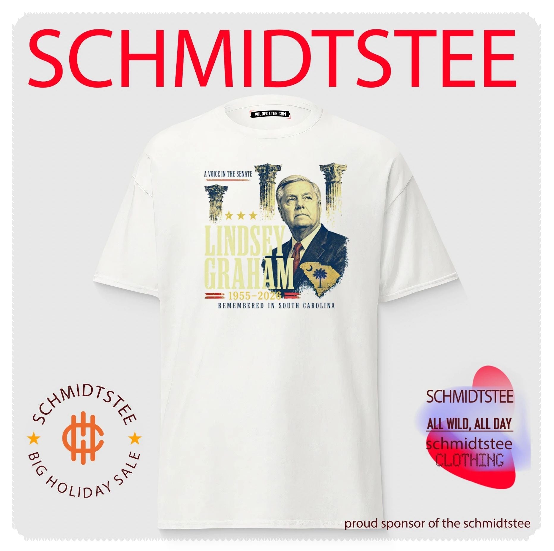 Lindsey Graham A Voice in the Senate 1955-2026 Remembered in South Carolina shirt