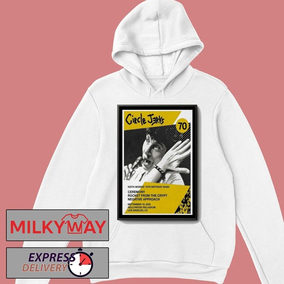 Circle Jerks Sep 19, 2025 Hollywood Palladium, Hollywood, CA Poster shirt Unisex , , , Long Sleeve Tee