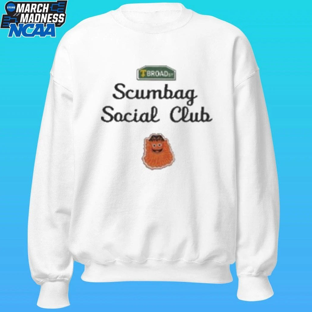 Broad Street Scumbag Social Club Flyer Shirt Unisex , , , Long Sleeve Tee