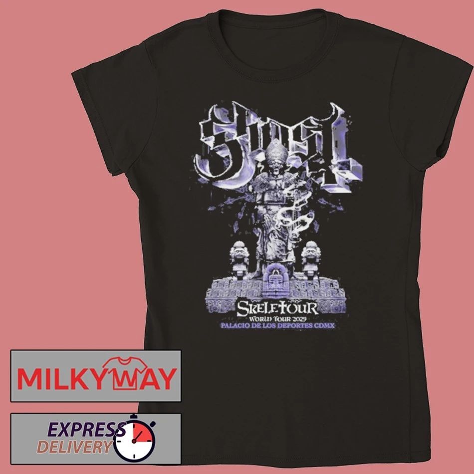 Ghost Palacio de los Deportes CDMX Tour 2025 23, 24 & 25 de Septiembre shirt Unisex , , , Long Sleeve Tee
