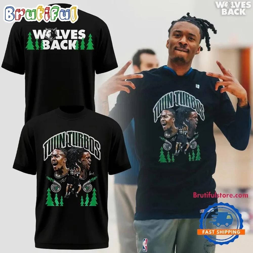 Minnesota Timberwolves Ayo Dosunmu With Bones Hyland 2 side Shirt Unisex , , , Long Sleeve Tee