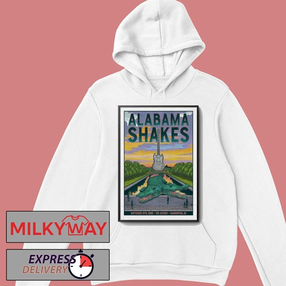 Alabama Shakes September 19, 2025 The Anthem. Washington, DC Poster shirt Unisex , , , Long Sleeve Tee