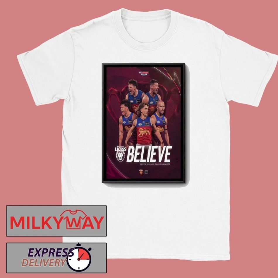 Brisbane Lions Toyota AFL 2025 Poster shirt Unisex , , , Long Sleeve Tee