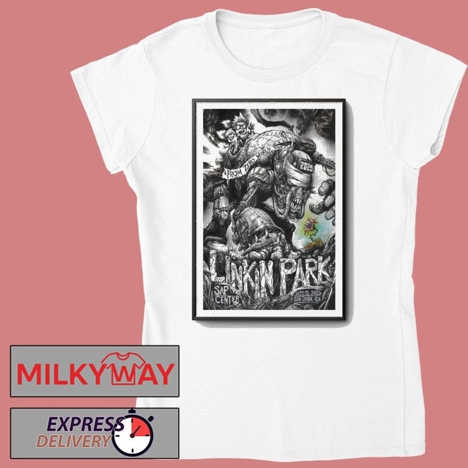 Poster Linkin Park Show San Jose, CA 09.15.2025 shirt Unisex , , , Long Sleeve Tee