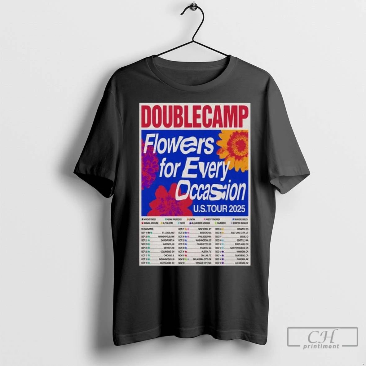 Premium Doublecamp Flowers For Every Occasion Us Tour 2025 Long Sleve Unisex , , , Long Sleeve Tee