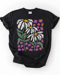 Floral Boho Daisy Flower Comfort Tee Shirt Soft Cotton Gift Unisex , , , Long Sleeve Tee