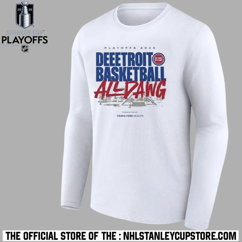 Playoffs 2026 Deeetroit Basketball All Dawg Shirt Unisex , , , Long Sleeve Tee