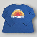 You Are My Sunshine RETRO BLUE Rainbow Long Sleeve Boho Outdoor T Shirt Unisex , , , Long Sleeve Tee
