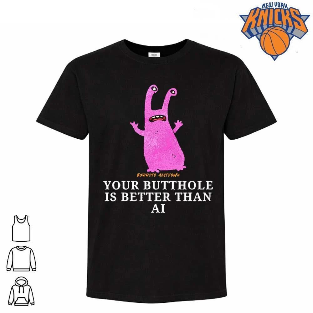 Pink Alien Monster Funky Text Funny AI Joke Merch Shirt