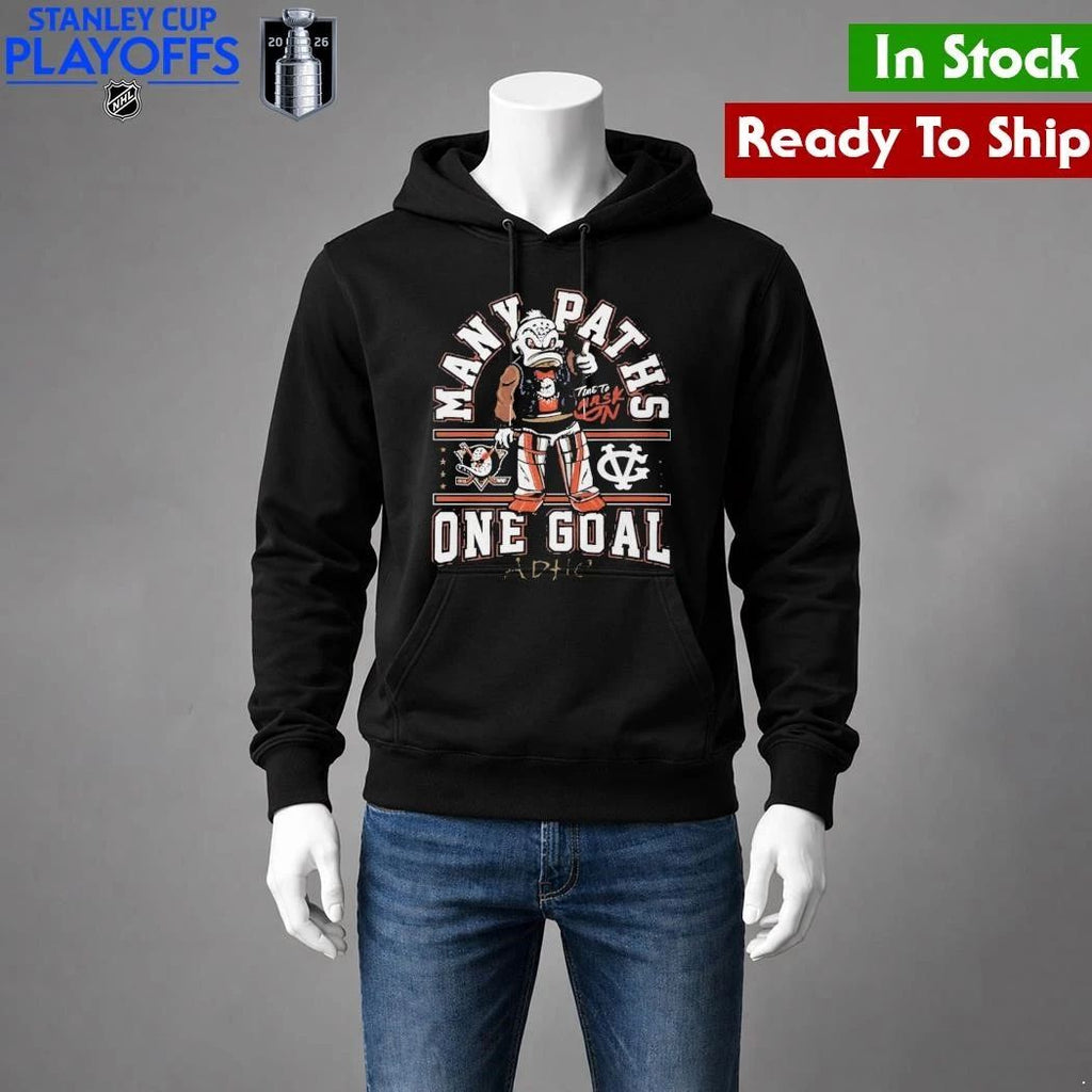 Anaheim Ducks Many Paths One Goal ADHC Shirt Unisex , , , Long Sleeve Tee