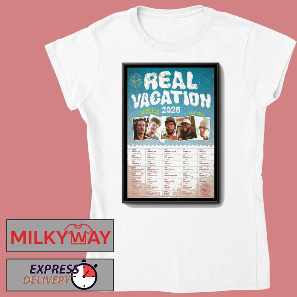 Willis Vacation Tour Date Poster shirt Unisex , , , Long Sleeve Tee