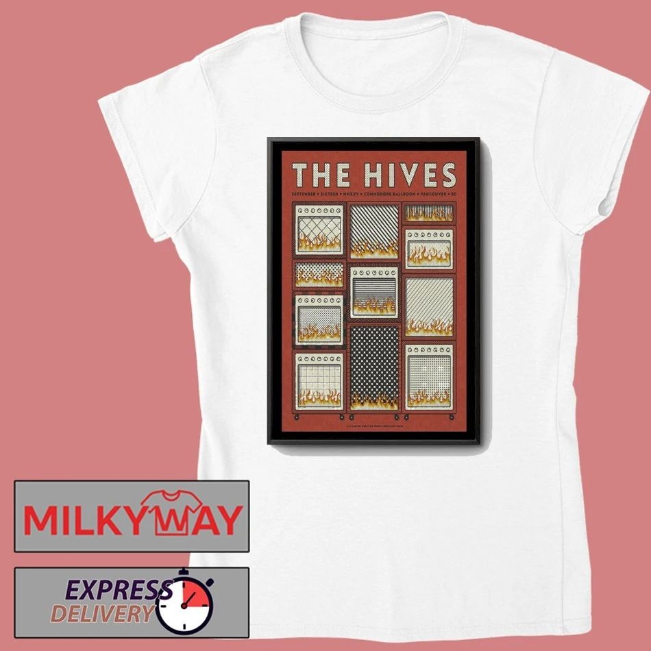 The Hives Sep 16, 2025 Commodore Ballroom in Vancouver, BC Poster shirt Unisex , , , Long Sleeve Tee