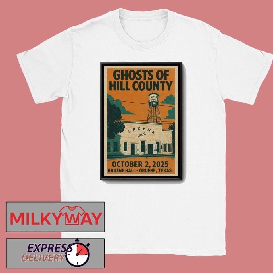 Ghosts Of Hill County Texas Concert Poster shirt Unisex , , , Long Sleeve Tee