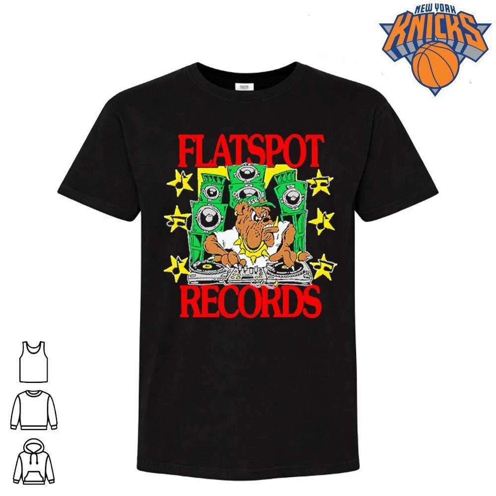 Flatspot Records DJ Bulldog Hardcore Punk Music Black Shirt