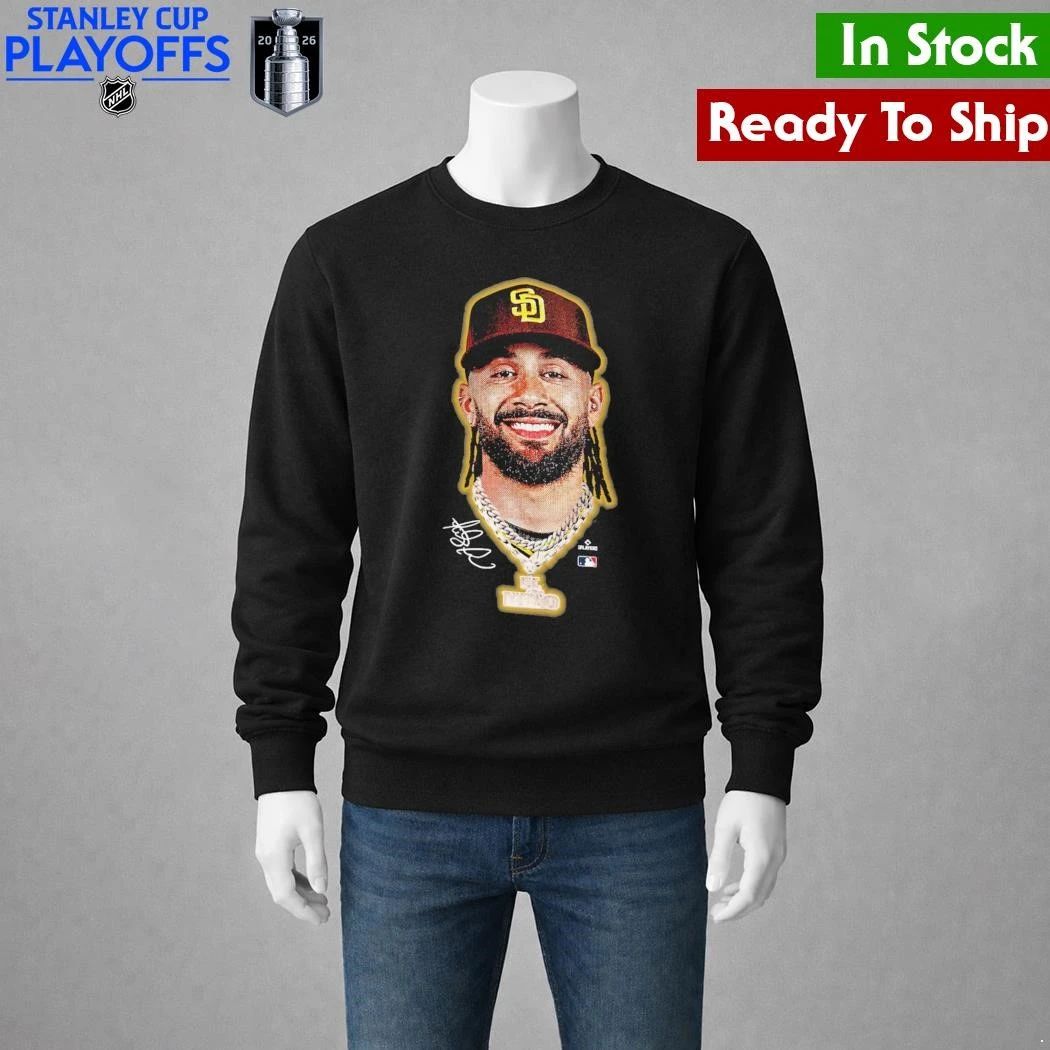 San Diego Padres Fernando Tatis Jr. Outerstuff Black Headliner Shirt Unisex , , , Long Sleeve Tee
