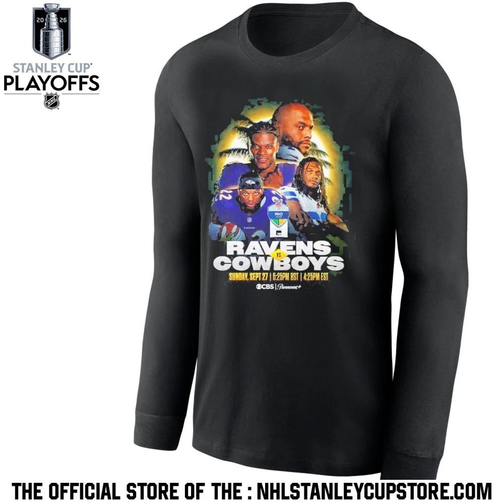 Rio Game 2026 Matchup Baltimore Ravens Vs Dallas Cowboys Week 3 On September 27 2026 Shirt
