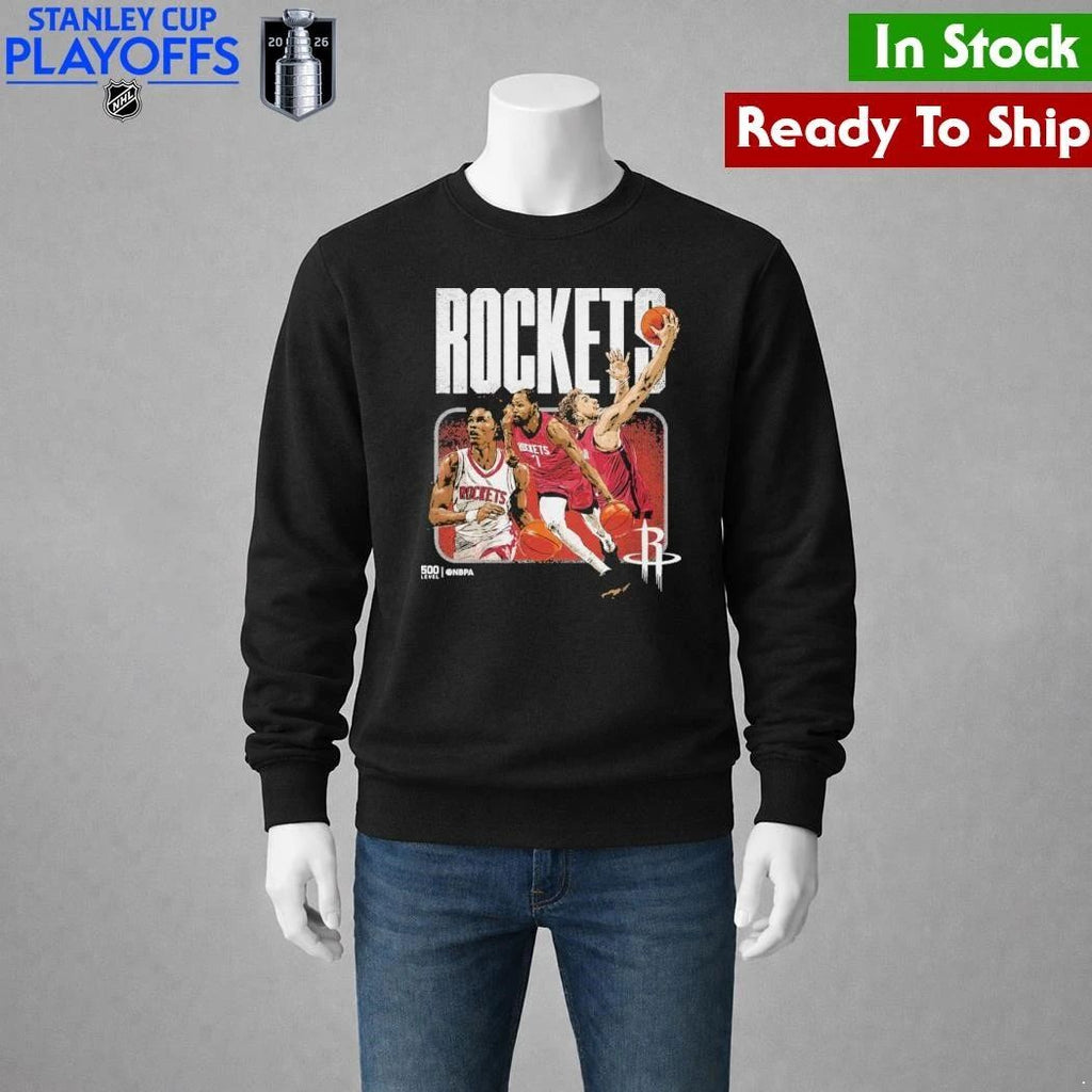 Houston Rockets 2026 Playoffs Trio Shirt Unisex , , , Long Sleeve Tee