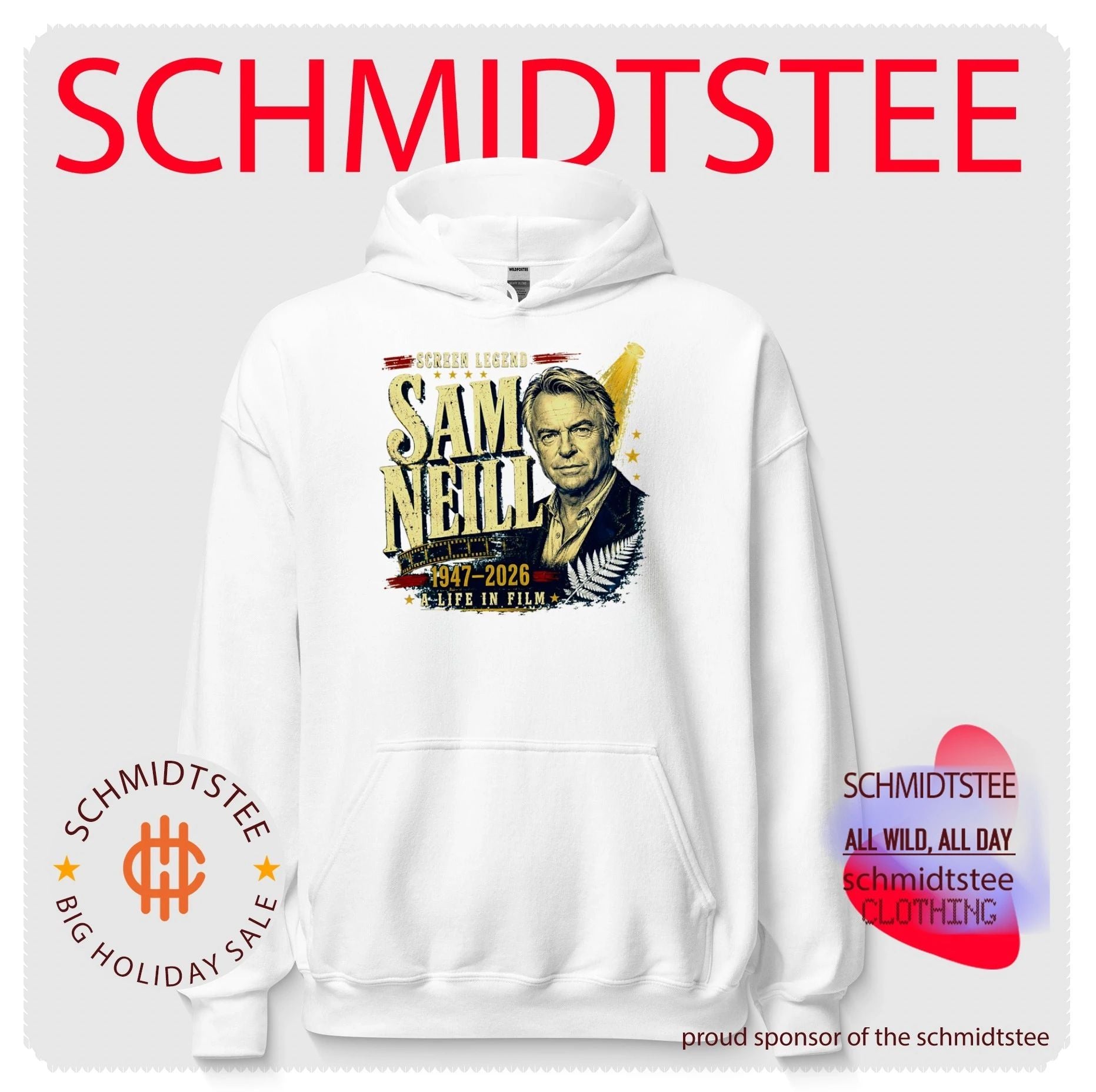 Sam Neill 1947-2026 Screen Legend A Life in Film shirt