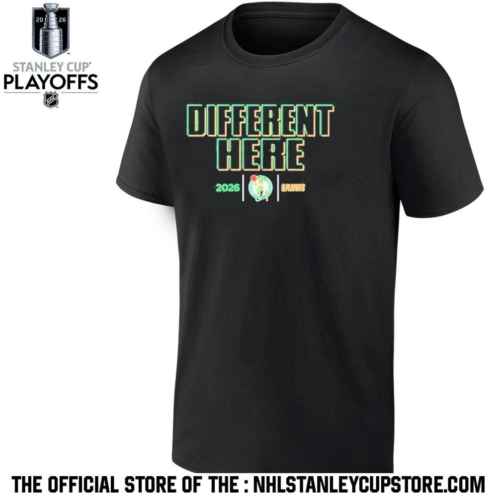 Boston Celtics Different Here 2026 Nba Playoffs Shirt Unisex , , , Long Sleeve Tee