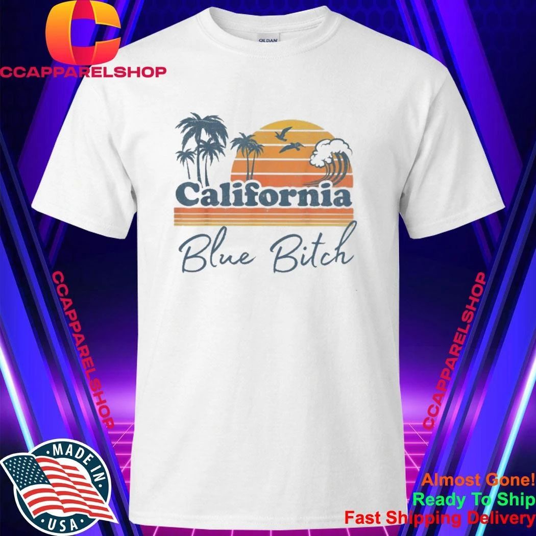 California Blue Beach Vintage Shirt