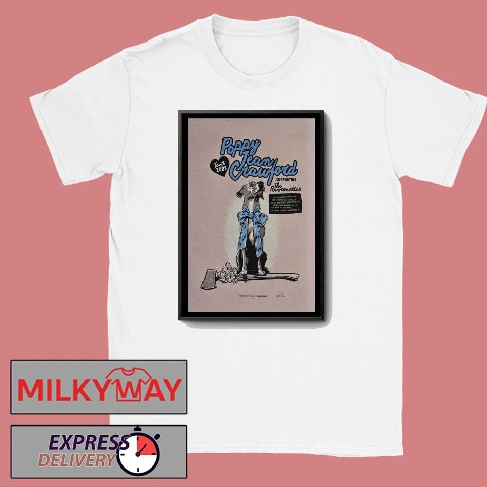 Poppy Jean Crawford West Coast Tour 2025 Poster shirt Unisex , , , Long Sleeve Tee