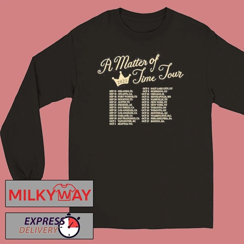 A Matter of Time Tour Black shirt Unisex , , , Long Sleeve Tee
